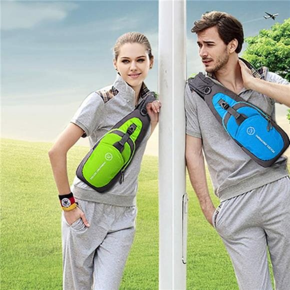 Peicees Water Resistant Sling Bag Crossbody Chest Pack One shoulder Backpack - Picture 7 of 7